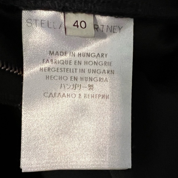 Stella McCartney Vivian Skinny Zip Black Pants Size Italian 40, US 4-6 - Picture 13 of 15